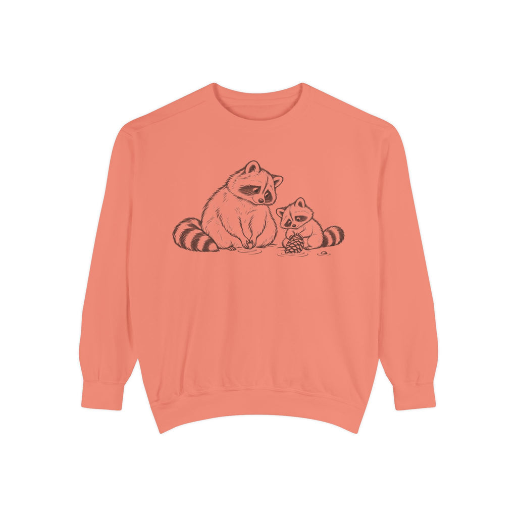 Raccoon Family Garment-Dyed Sweatshirt