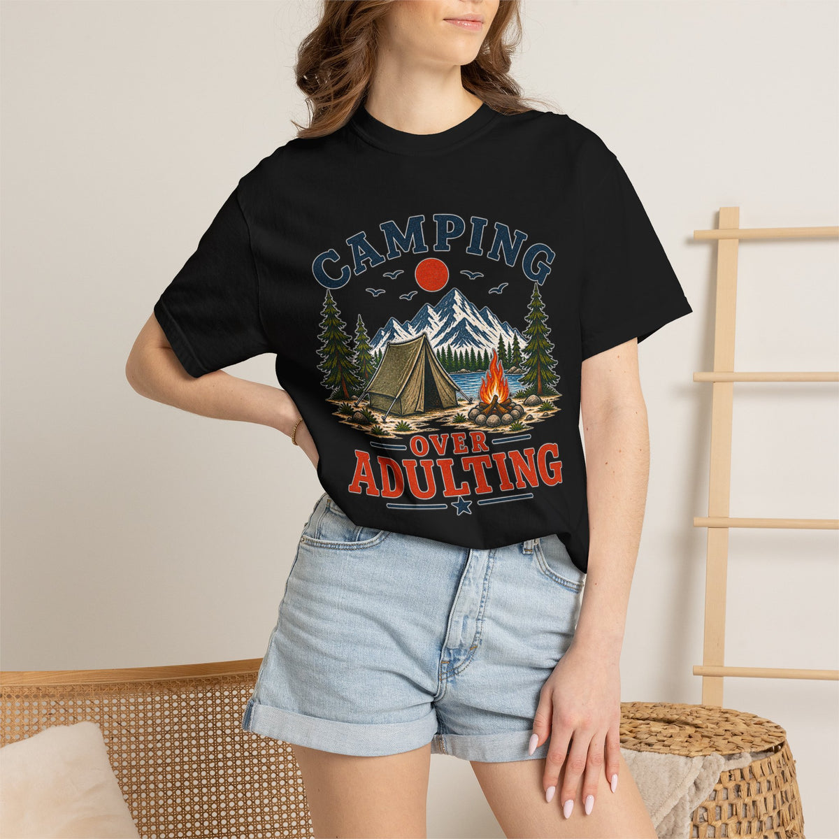Camping Over Adulting T-Shirt
