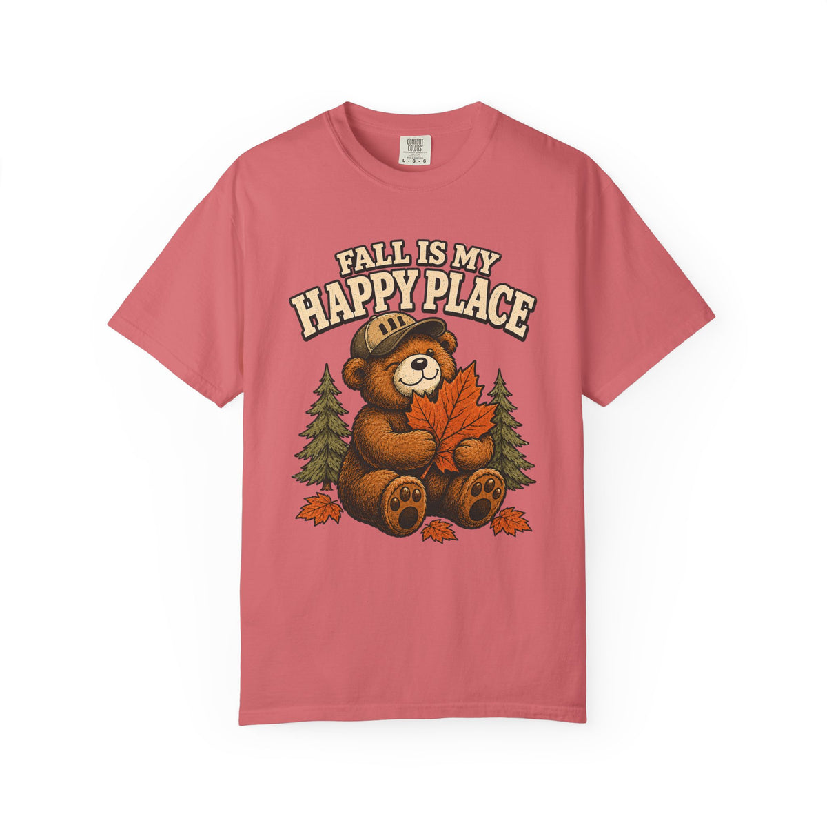 Fall Is My Happy Place Bear T-Shirt