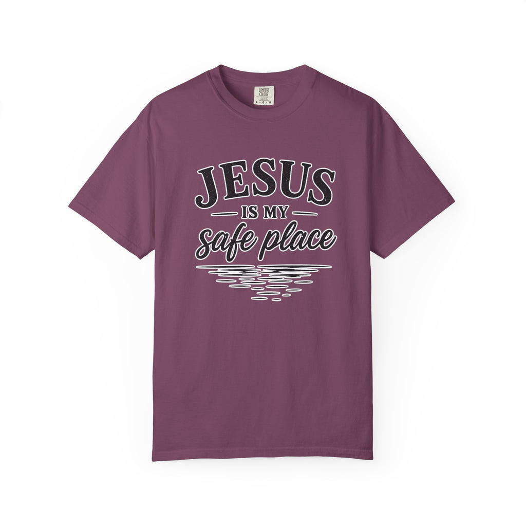 Jesus Is My Safe Place T-Shirt — Christian Faith Graphic Tee