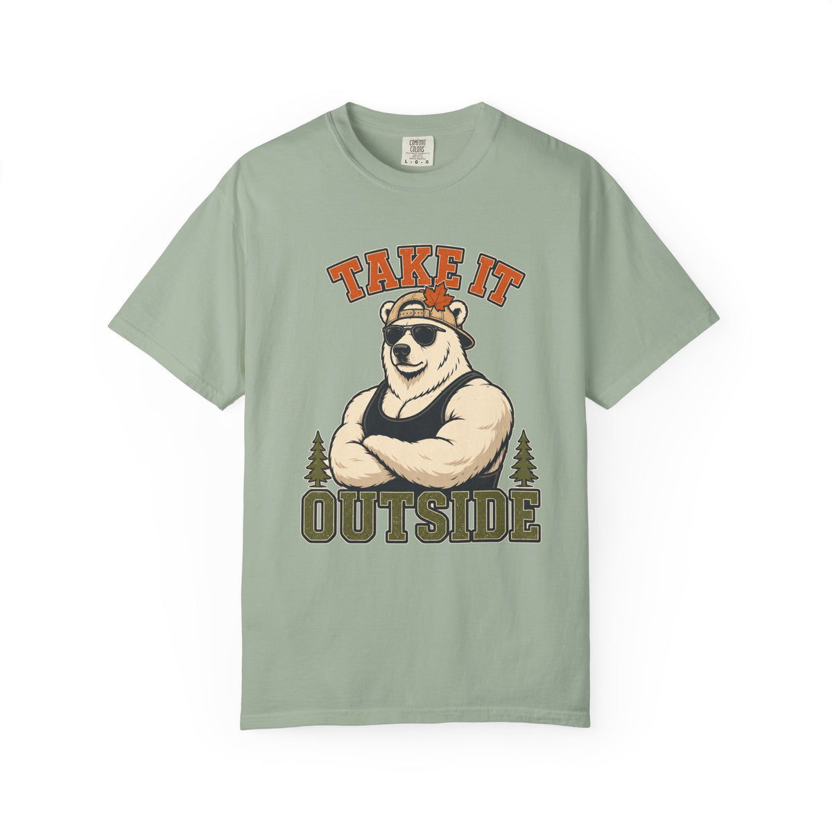 Take It Outside Bear T-Shirt — Retro Outdoor Graphic Tee