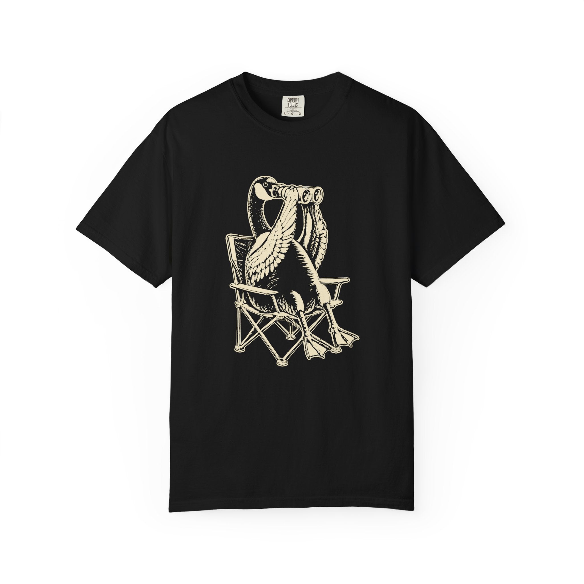 Goose Lounging Graphic T-Shirt — Vintage Beach Bird Tee