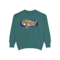 Vintage Camper Sweatshirt — USA Map Trailer Graphic