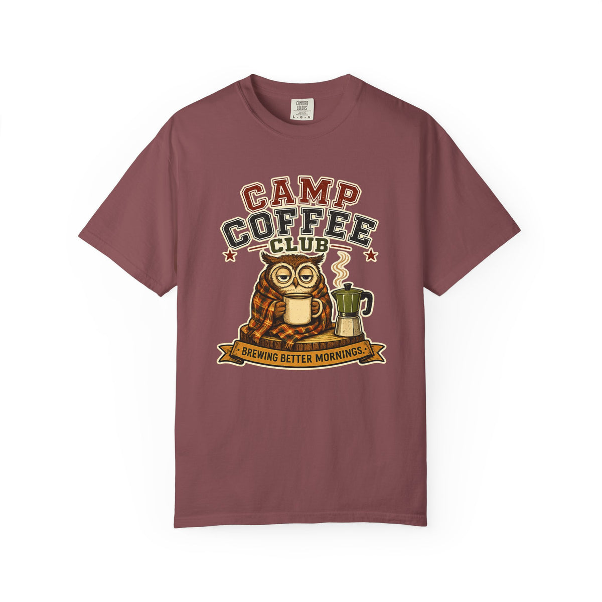 Camp Coffee Club T-Shirt — Brewing Better Mornings Graphic Tee