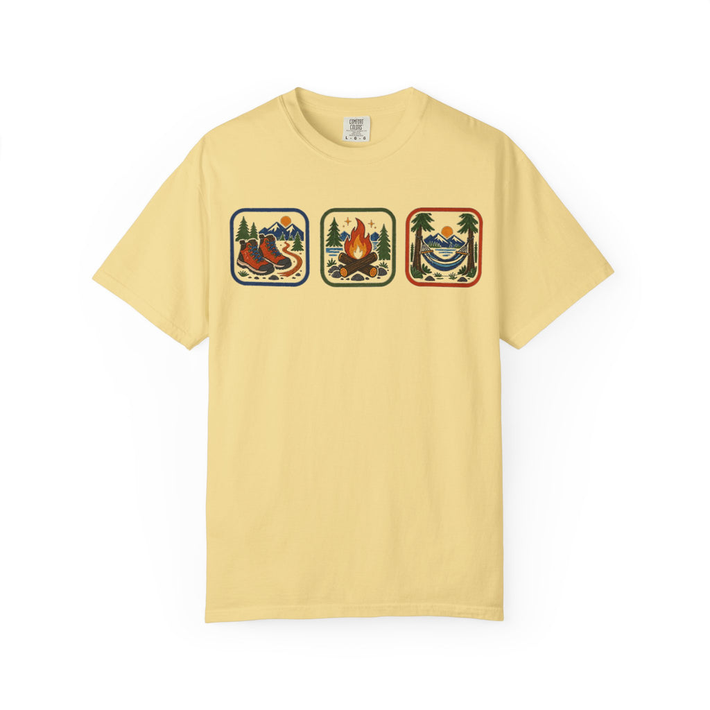 Vintage Camping Icons T-Shirt