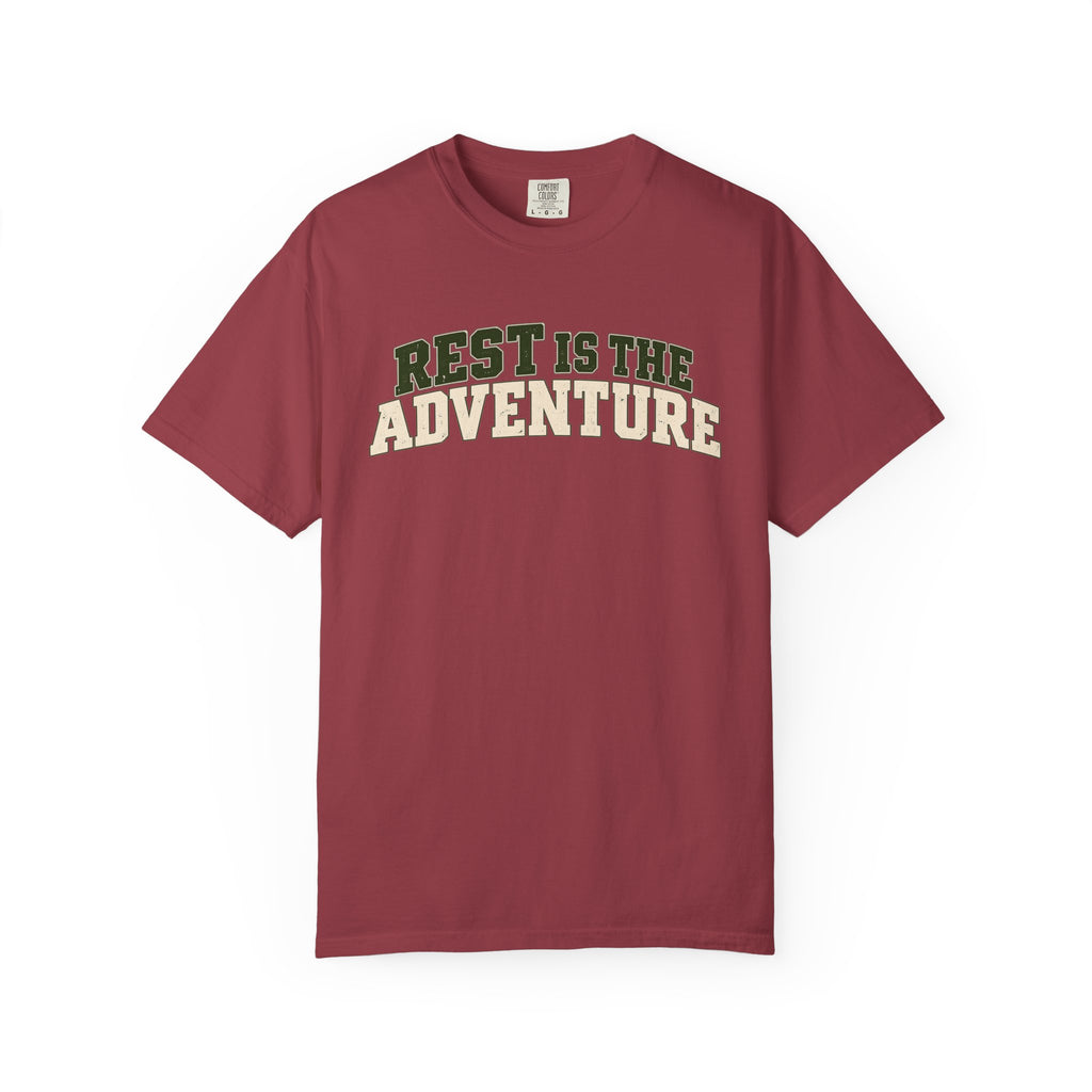 Rest Is the Adventure T-Shirt – Inspirational Travel Shirt