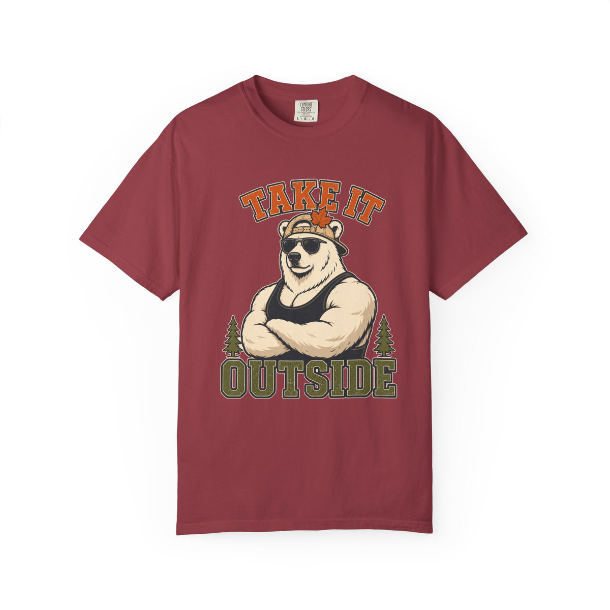 Take It Outside Bear T-Shirt — Retro Outdoor Graphic Tee