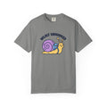 Wildly Unhurried Snail T-Shirt – Relaxed Graphic Tee for Slow Living Fans