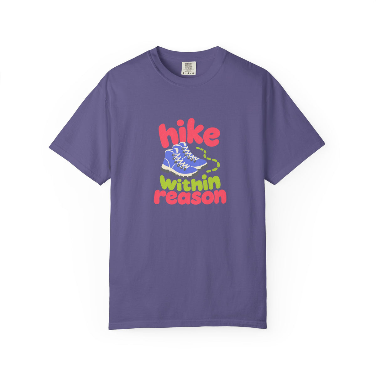 Hike Within Reason T‑Shirt — Retro Hiking Tee with Boot Graphic