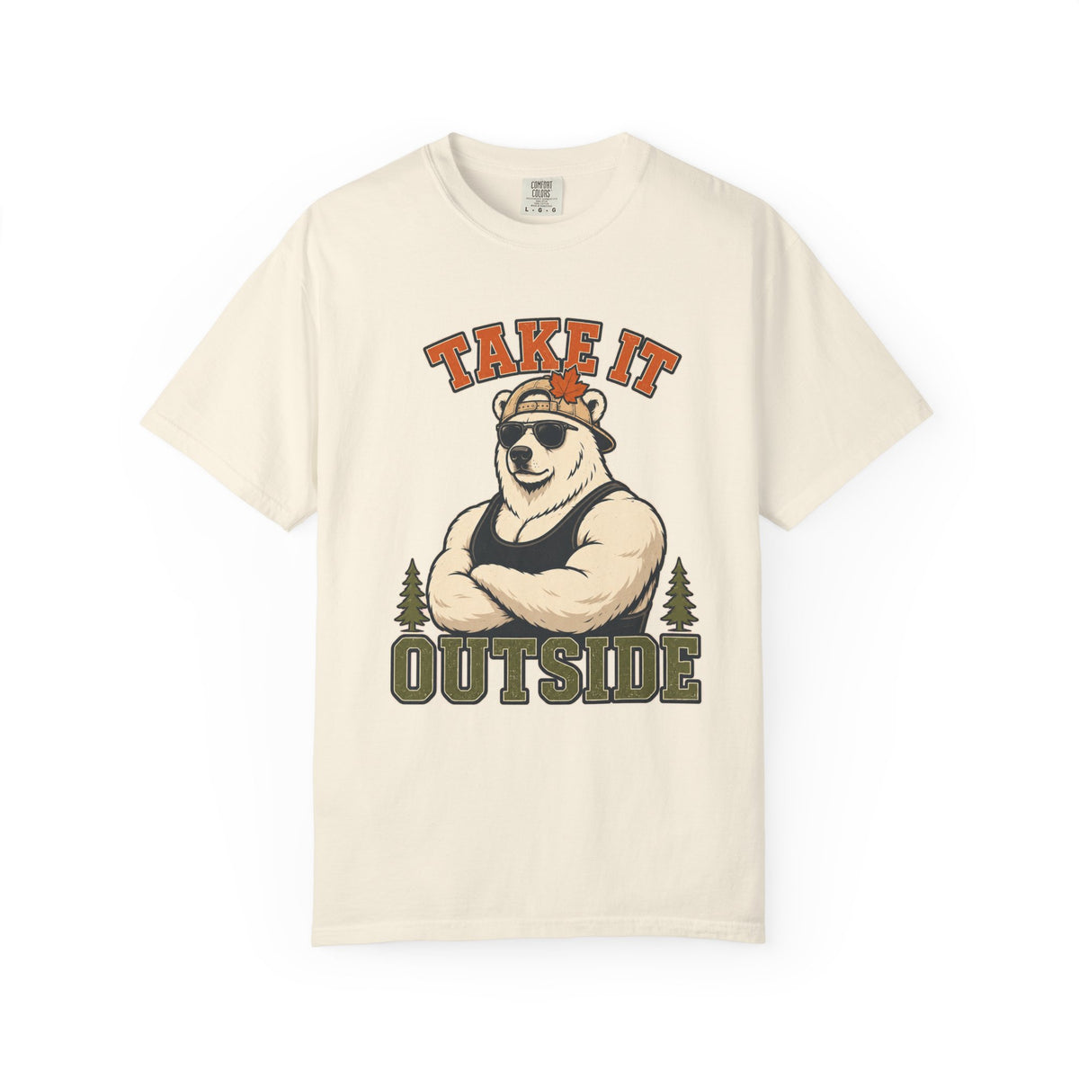 Take It Outside Bear T-Shirt — Retro Outdoor Graphic Tee