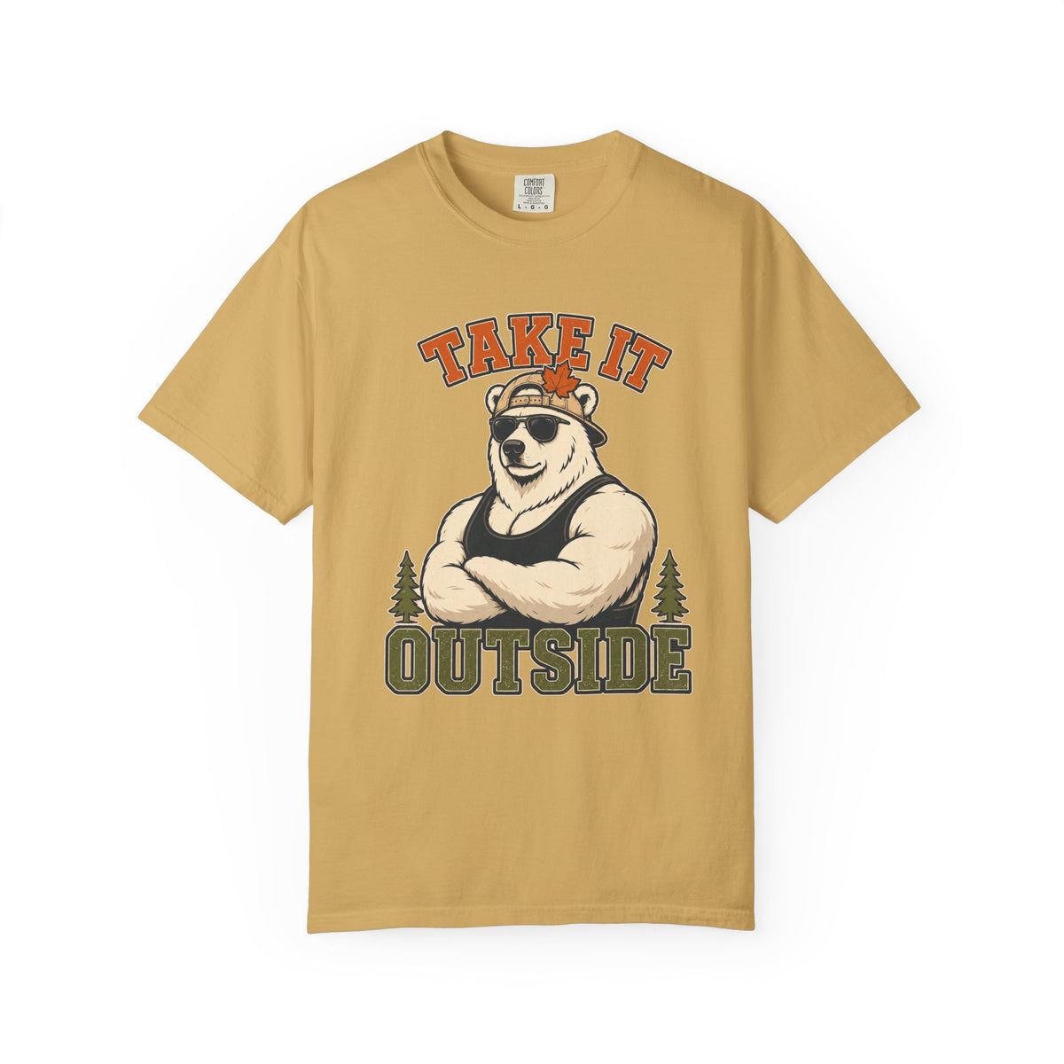Take It Outside Bear T-Shirt — Retro Outdoor Graphic Tee