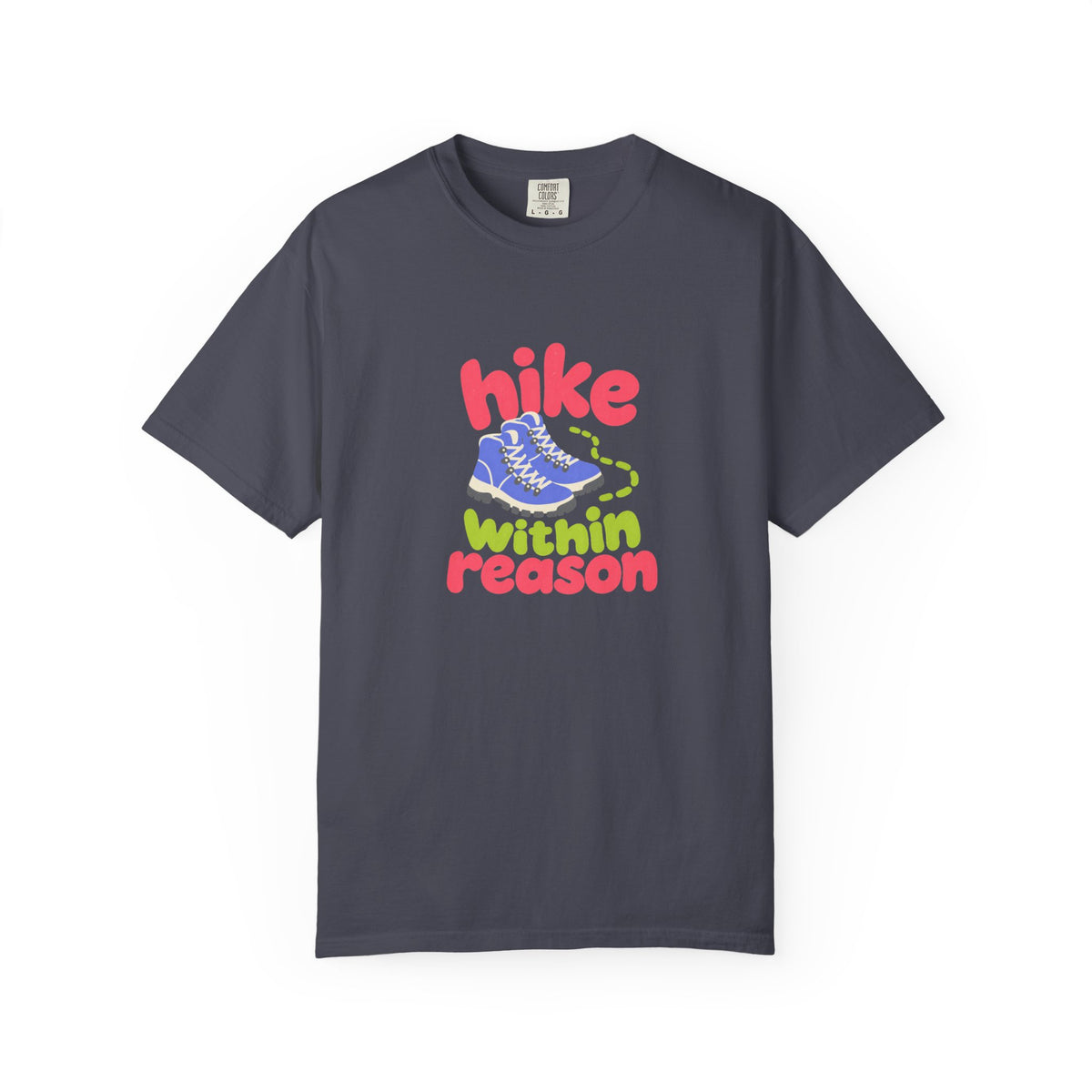 Hike Within Reason T‑Shirt — Retro Hiking Tee with Boot Graphic