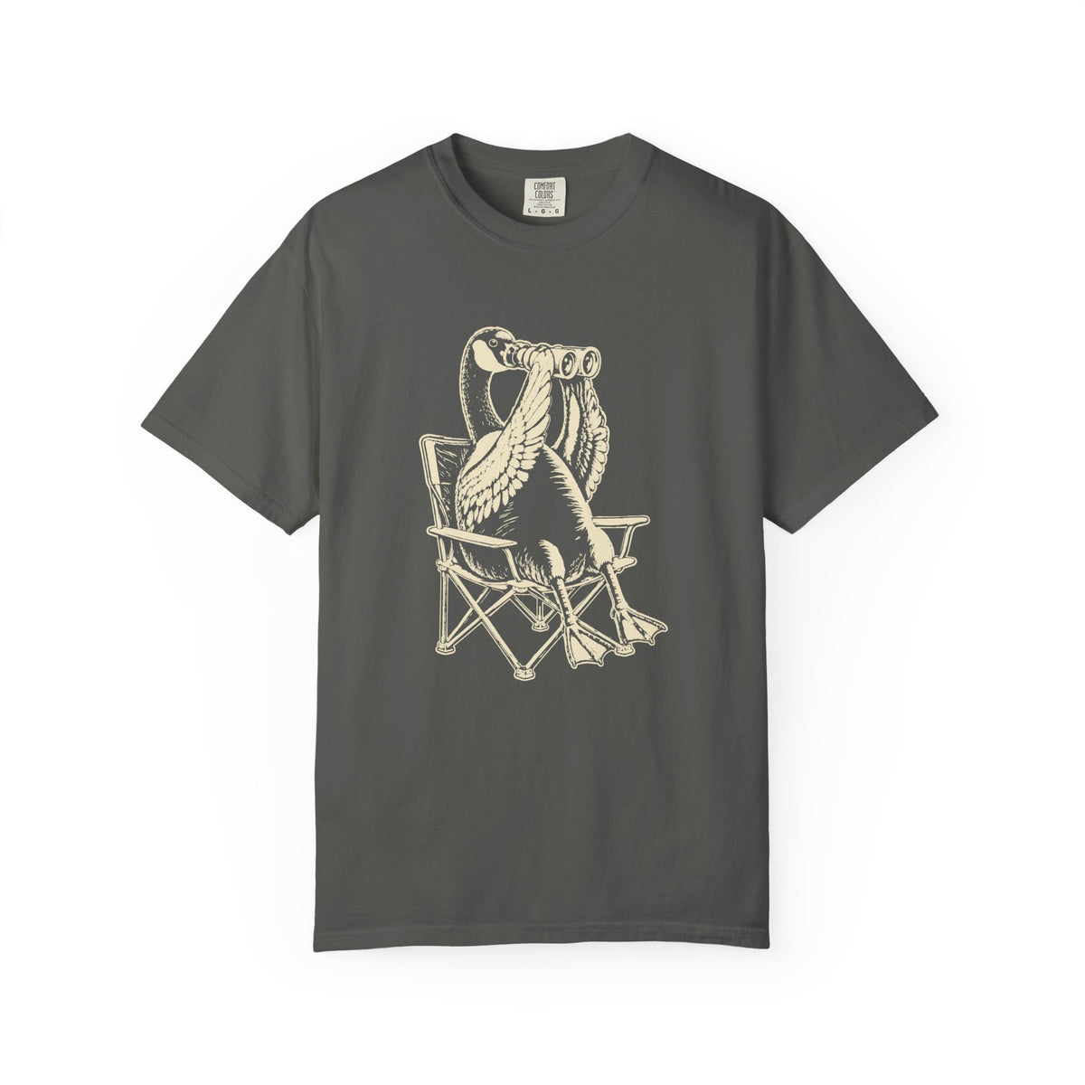 Goose Lounging Graphic T-Shirt — Vintage Beach Bird Tee