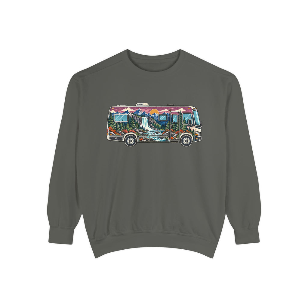 Vintage Adventure Van Sweatshirt — Retro Camper Crewneck