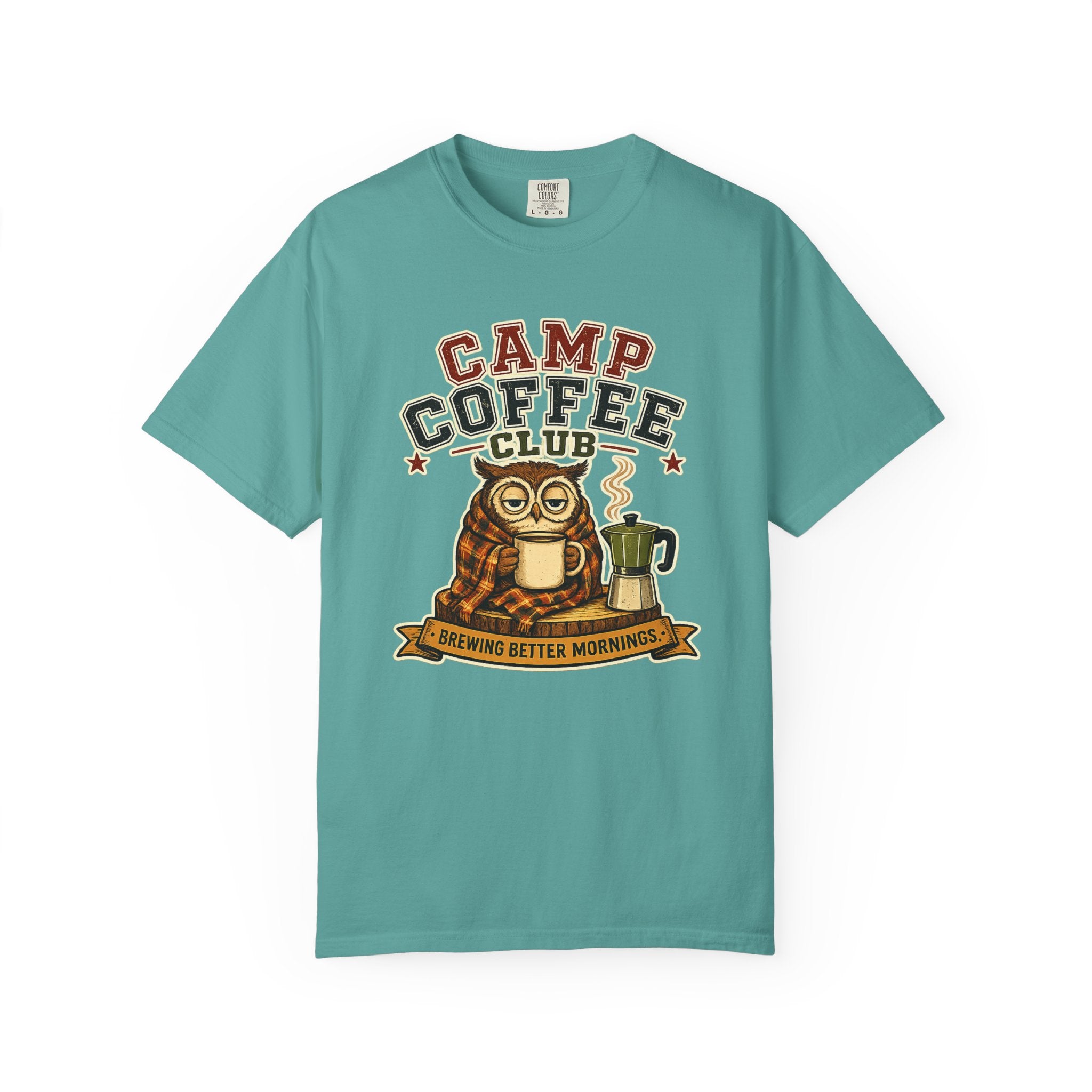 Camp Coffee Club T-Shirt — Brewing Better Mornings Graphic Tee