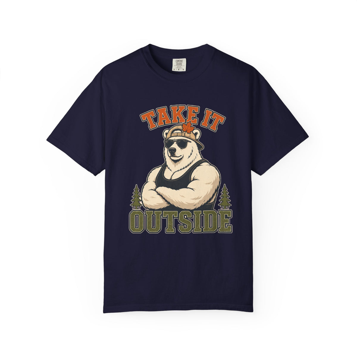 Take It Outside Bear T-Shirt — Retro Outdoor Graphic Tee