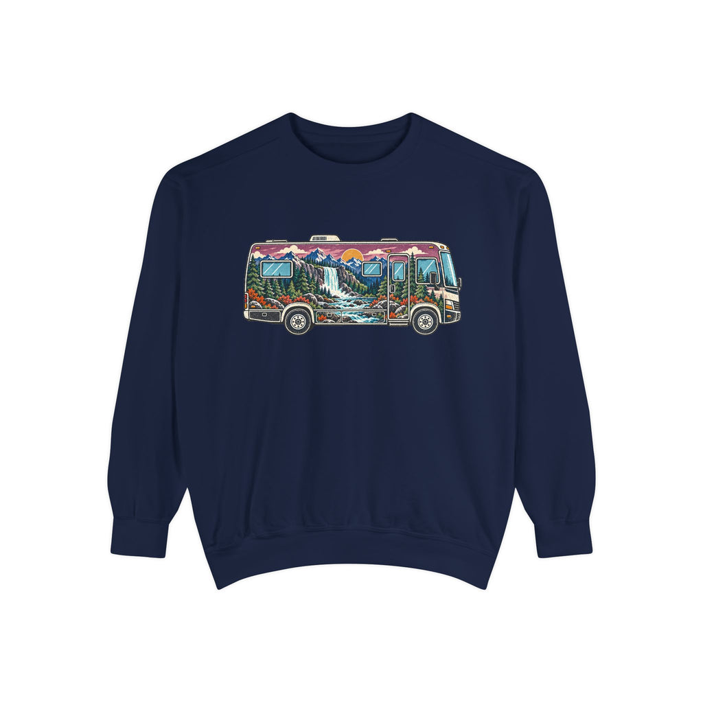 Vintage Adventure Van Sweatshirt — Retro Camper Crewneck