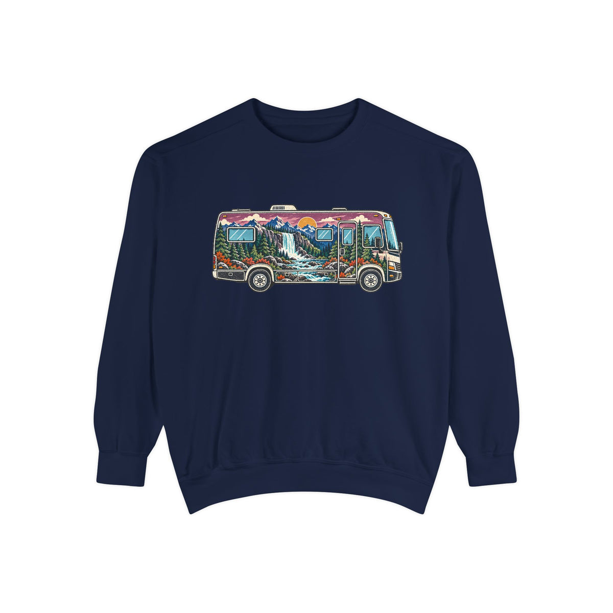 Vintage Adventure Van Sweatshirt — Retro Camper Crewneck