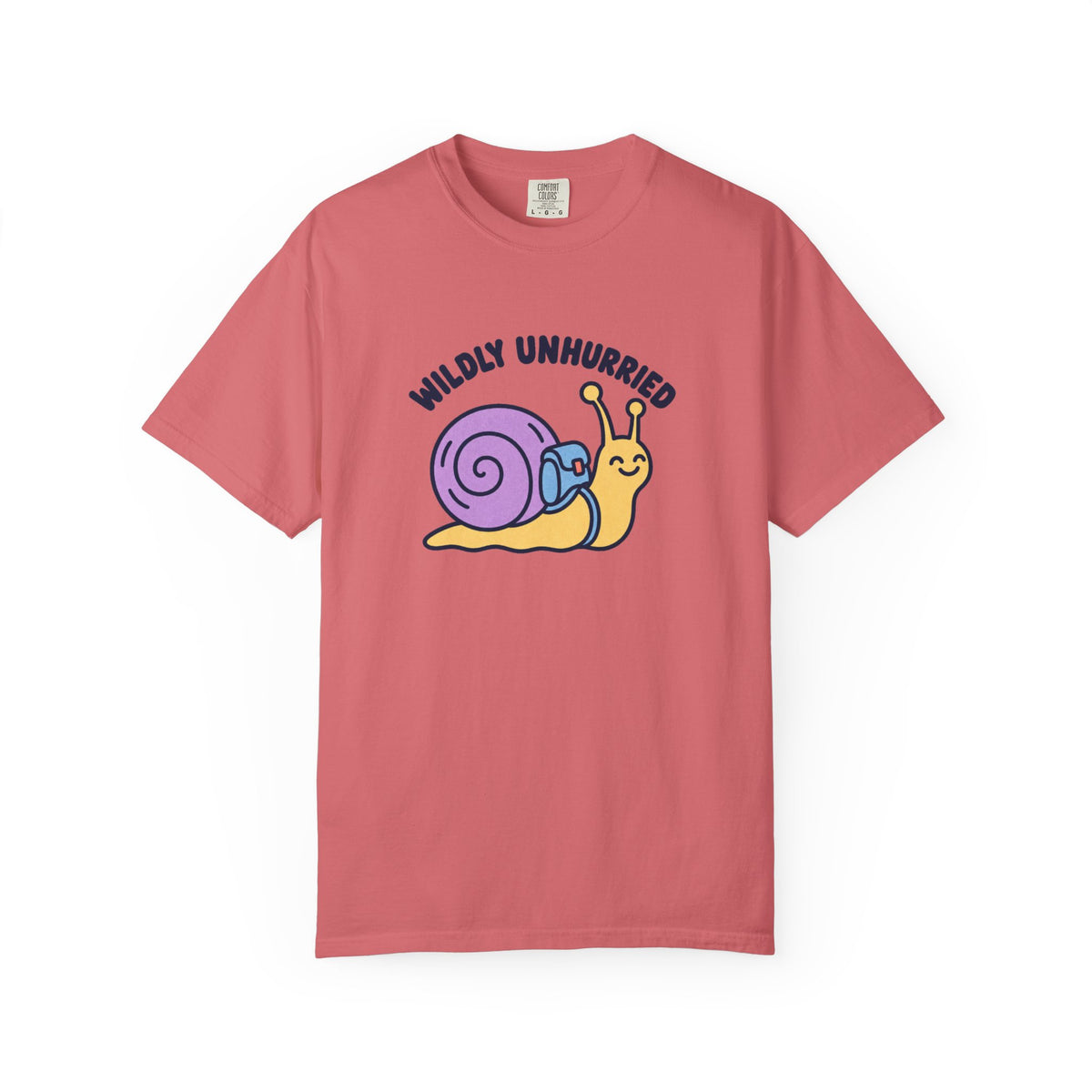 Wildly Unhurried Snail T-Shirt – Relaxed Graphic Tee for Slow Living Fans
